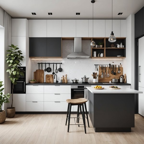 Wie richtet man eine Küche mit minimalistischem Design und maximaler Funktionalität ein?